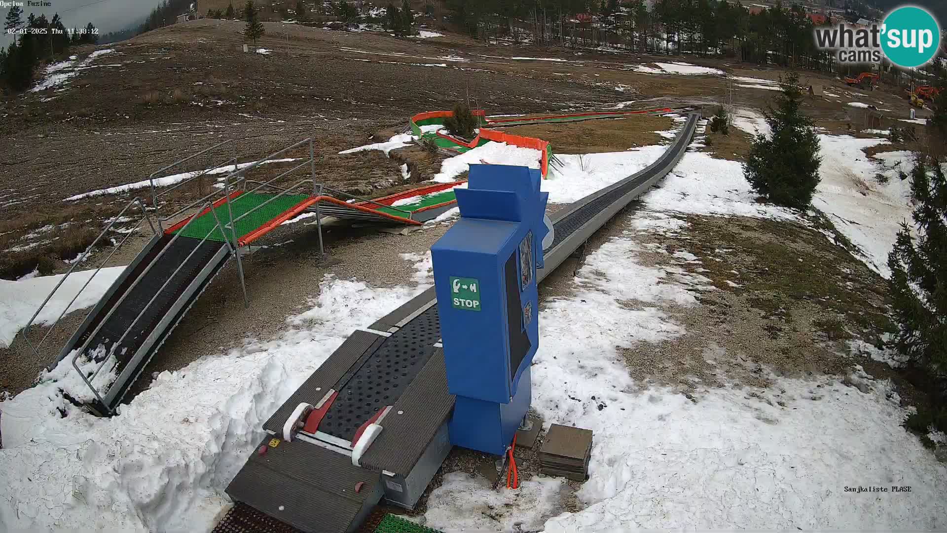 Live webcam Fužine toboggan run – Croatia