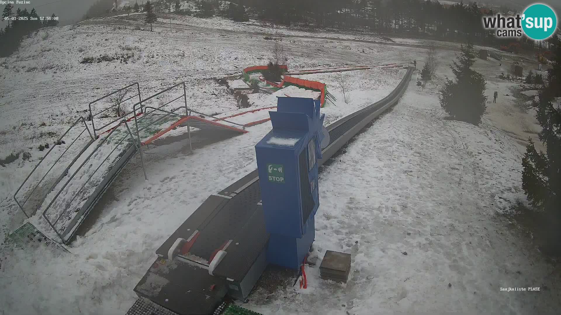 Live webcam Fužine toboggan run – Croatia