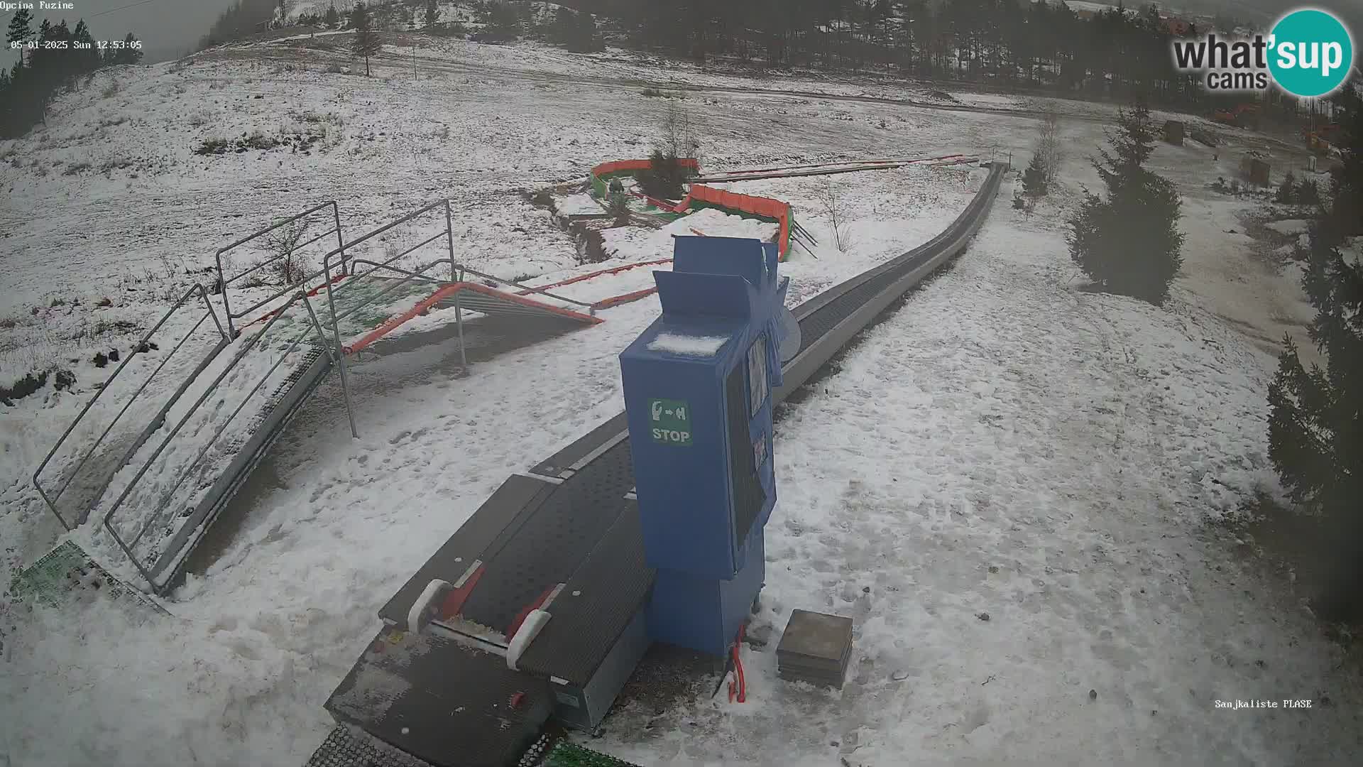 Live webcam Fužine toboggan run – Croatia