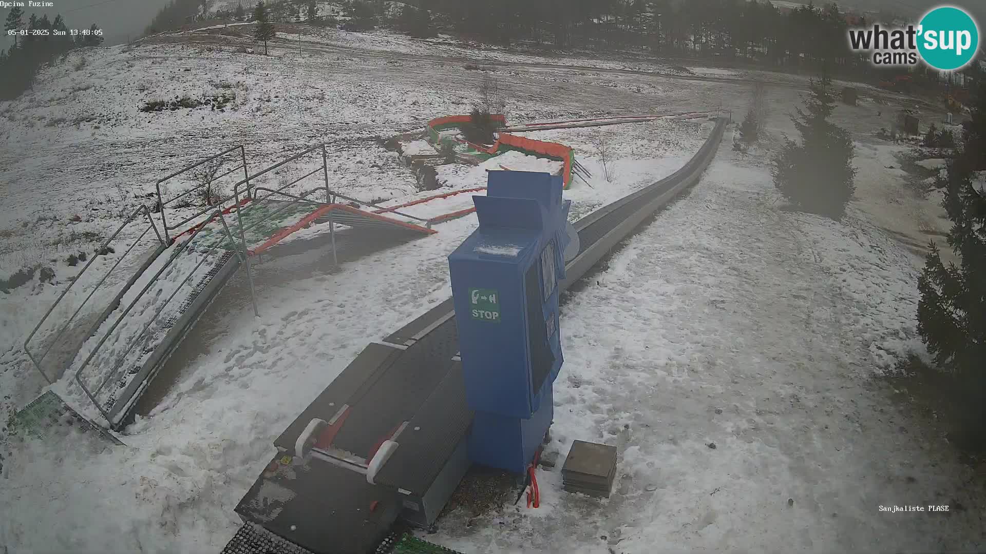 Webcam en direct Piste de luge de Fužine – Croatie