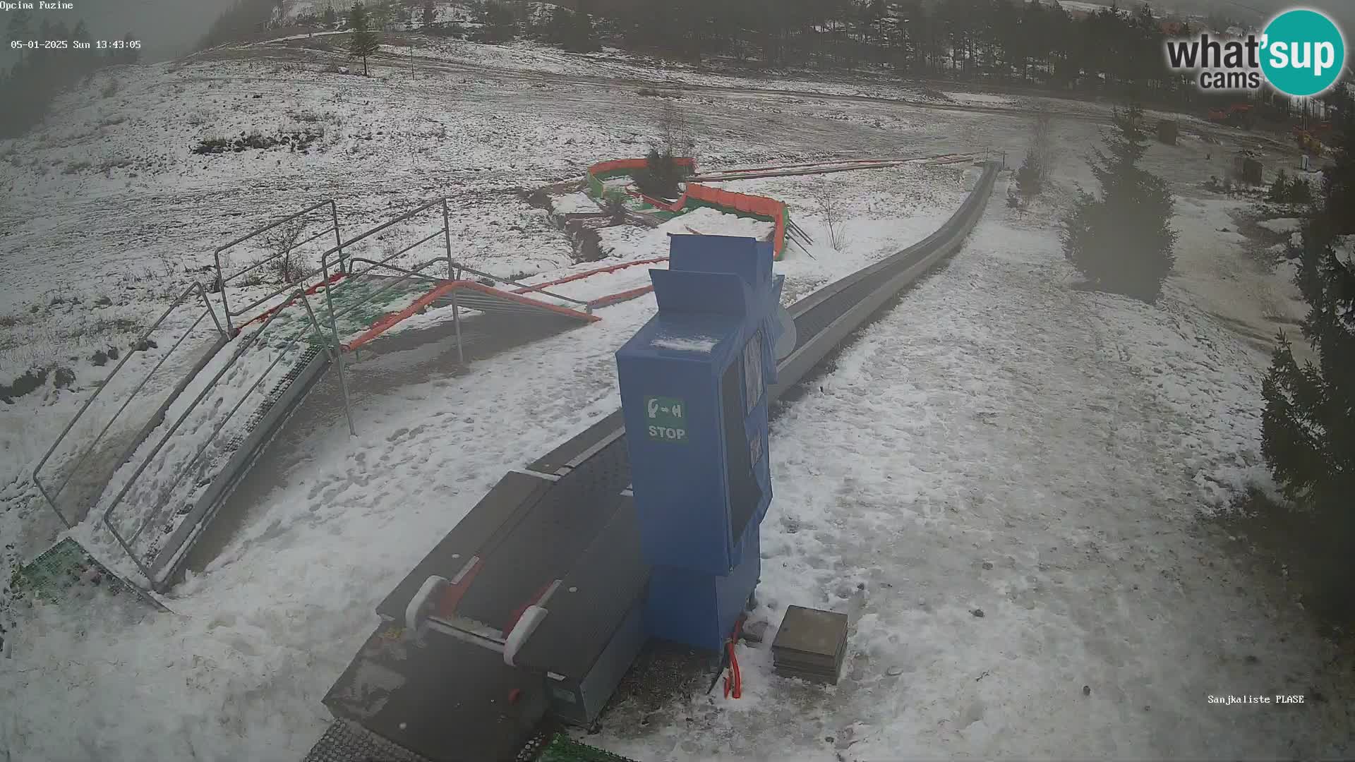 Live webcam Fužine toboggan run – Croatia