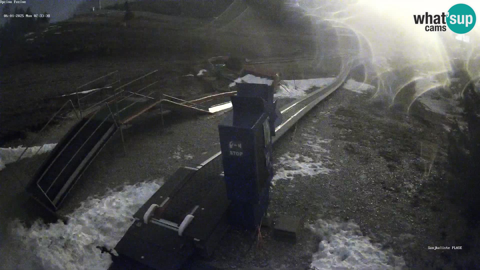 Live webcam Pista da slittino Fužine – Croazia