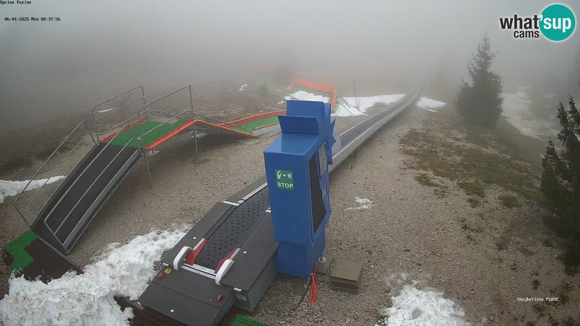 Webcam en direct Piste de luge de Fužine – Croatie