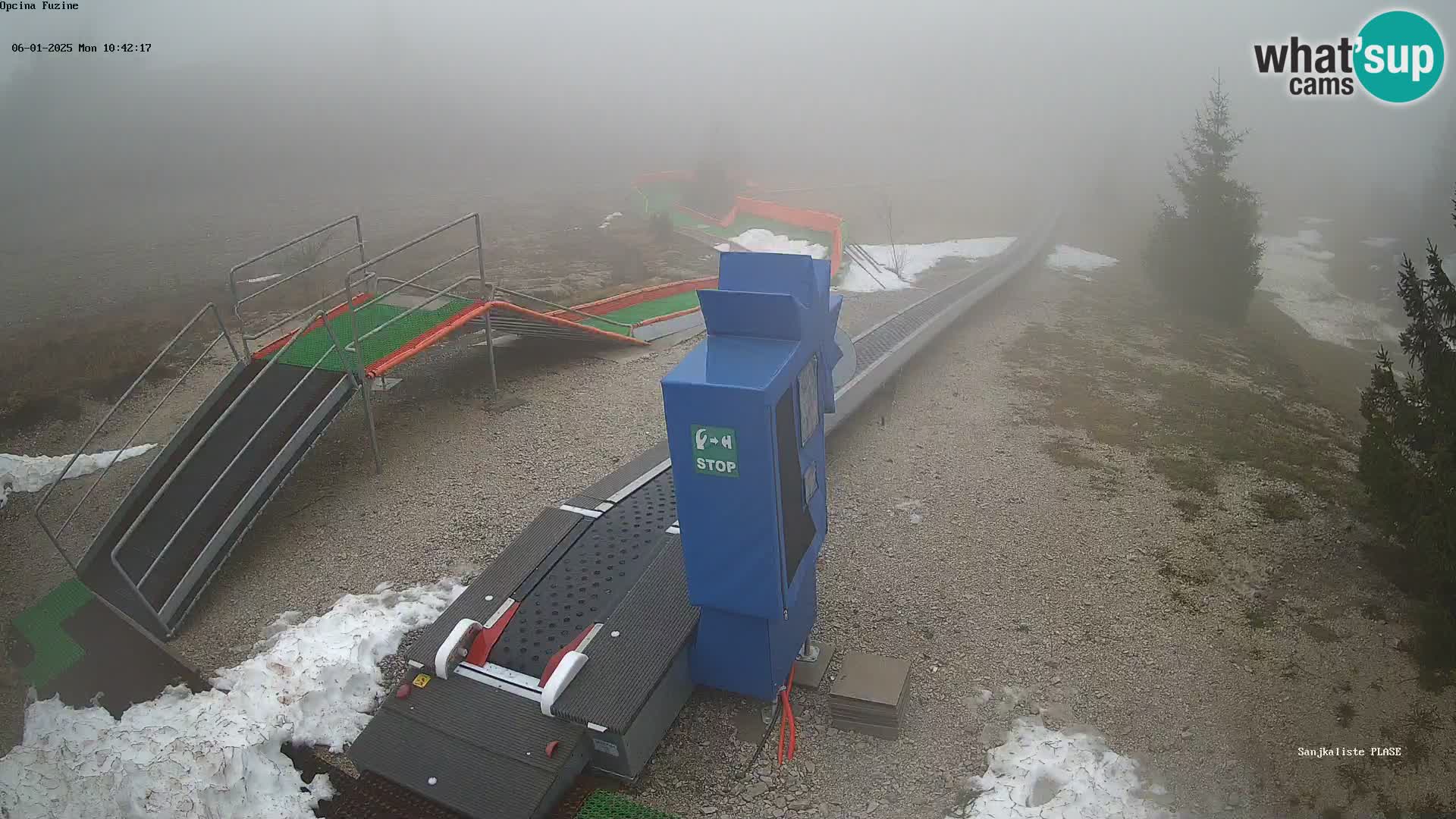 Live webcam Fužine toboggan run – Croatia