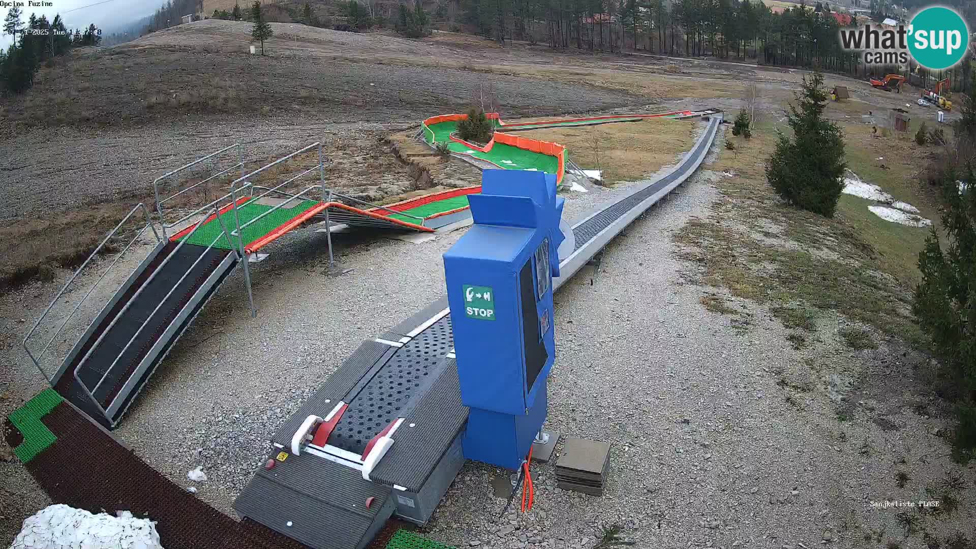 Live webcam Fužine toboggan run – Croatia