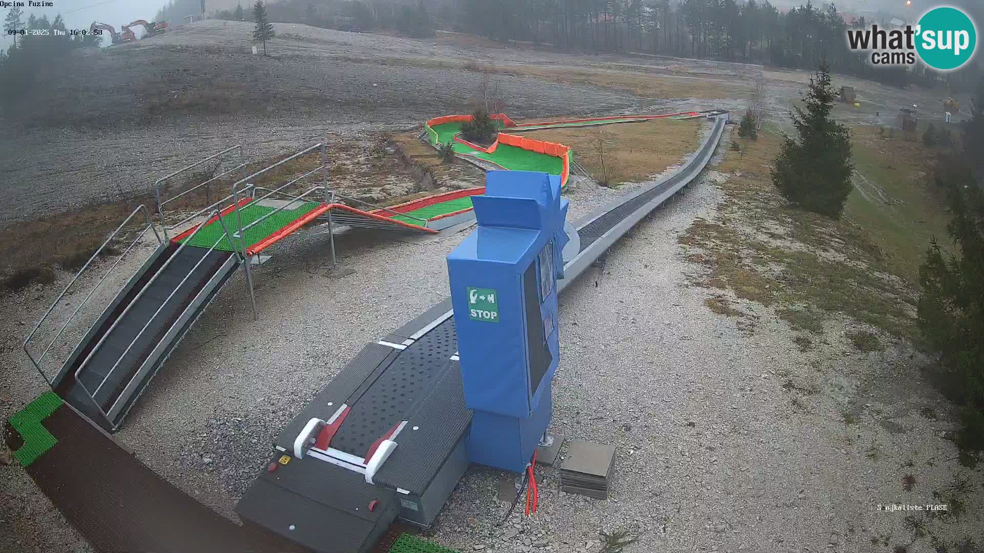 Live webcam Fužine toboggan run – Croatia