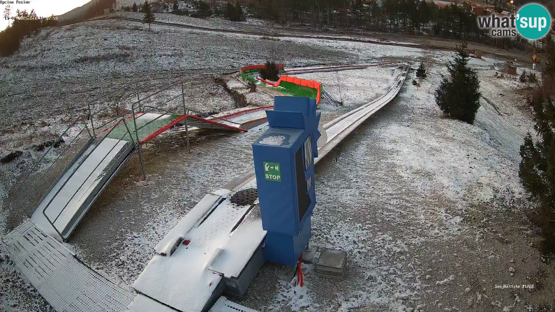 Live webcam Fužine toboggan run – Croatia