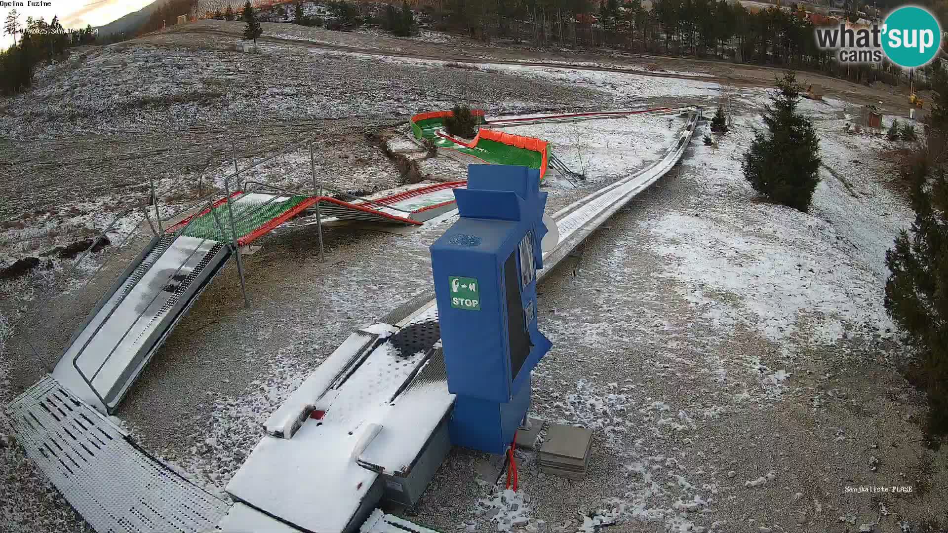 Live webcam Fužine toboggan run – Croatia