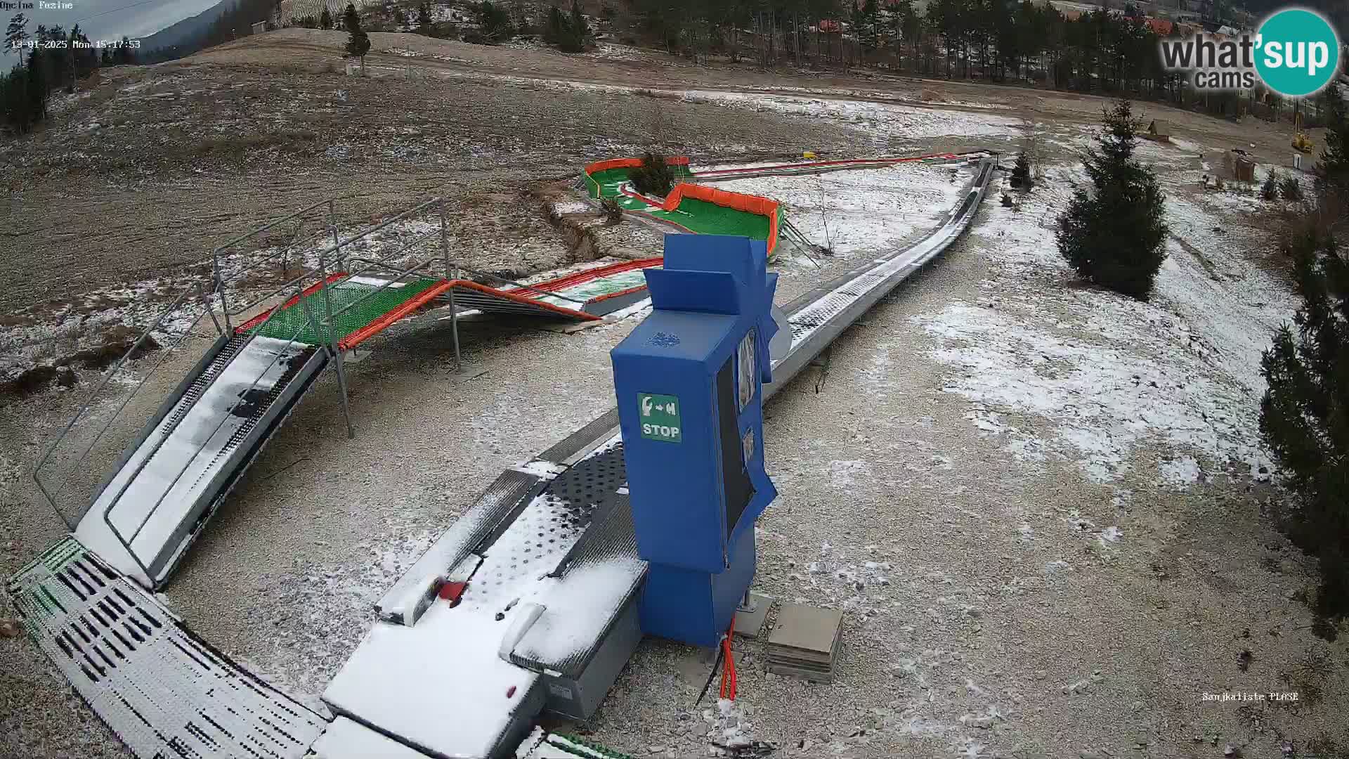 Live webcam Fužine toboggan run – Croatia