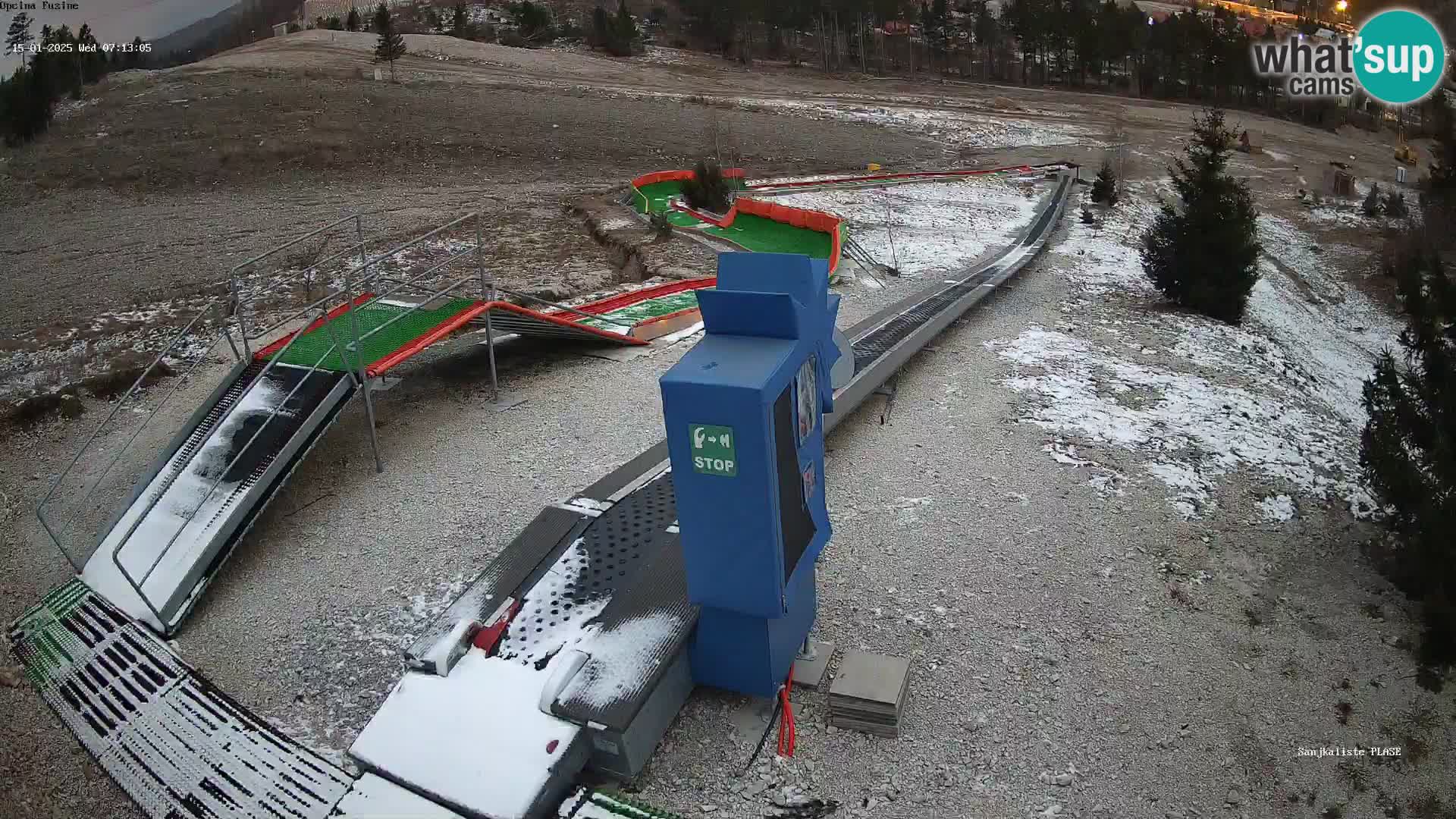 Live webcam Fužine toboggan run – Croatia