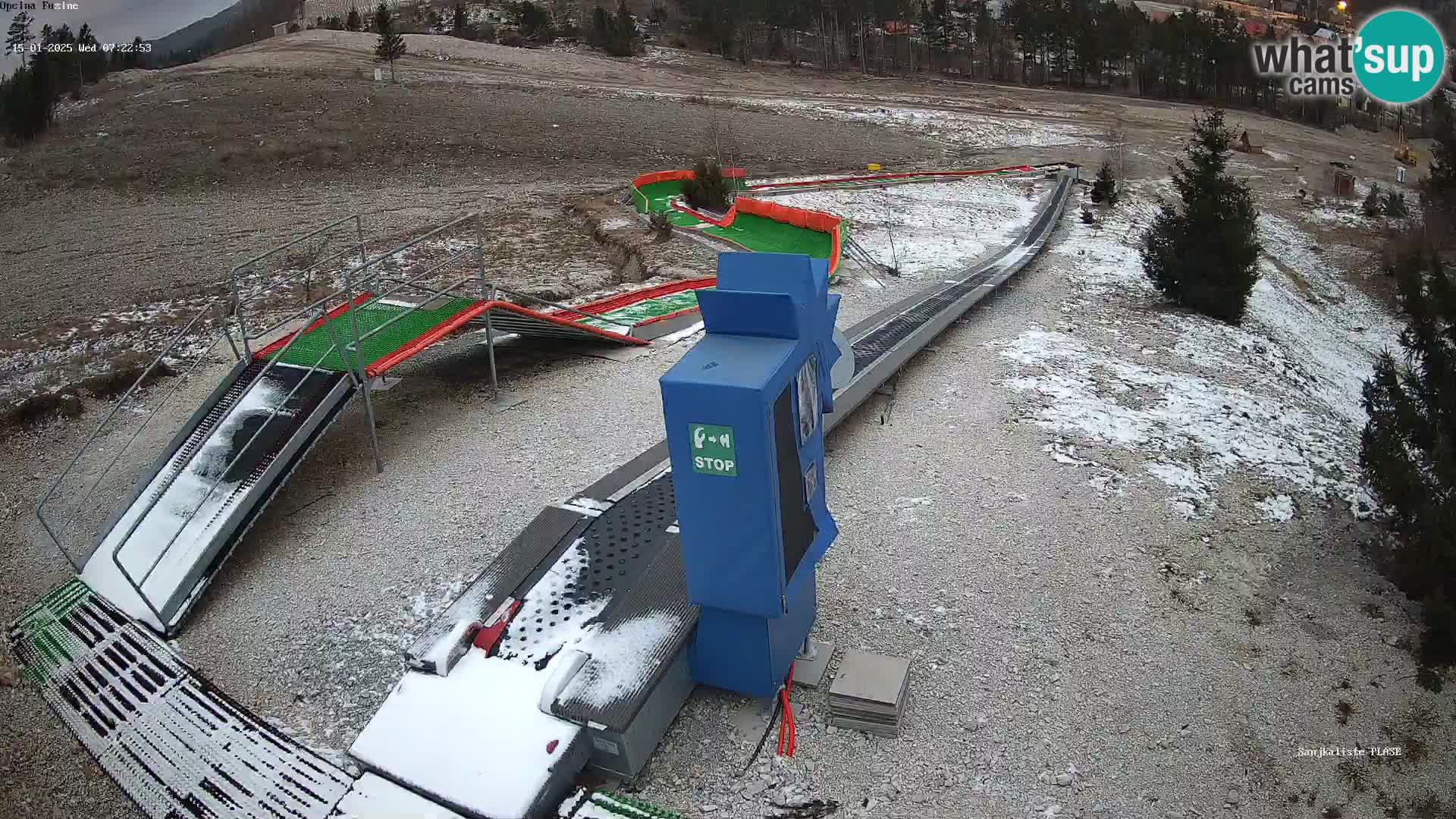 Live webcam Fužine toboggan run – Croatia