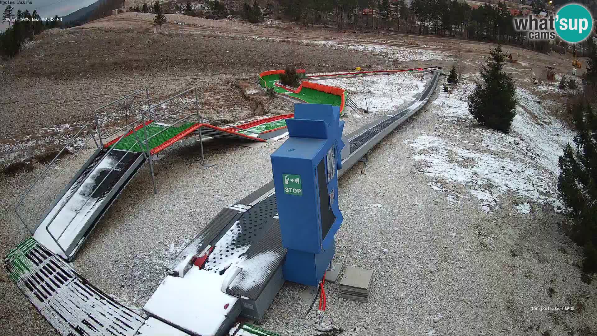 Live webcam Fužine toboggan run – Croatia