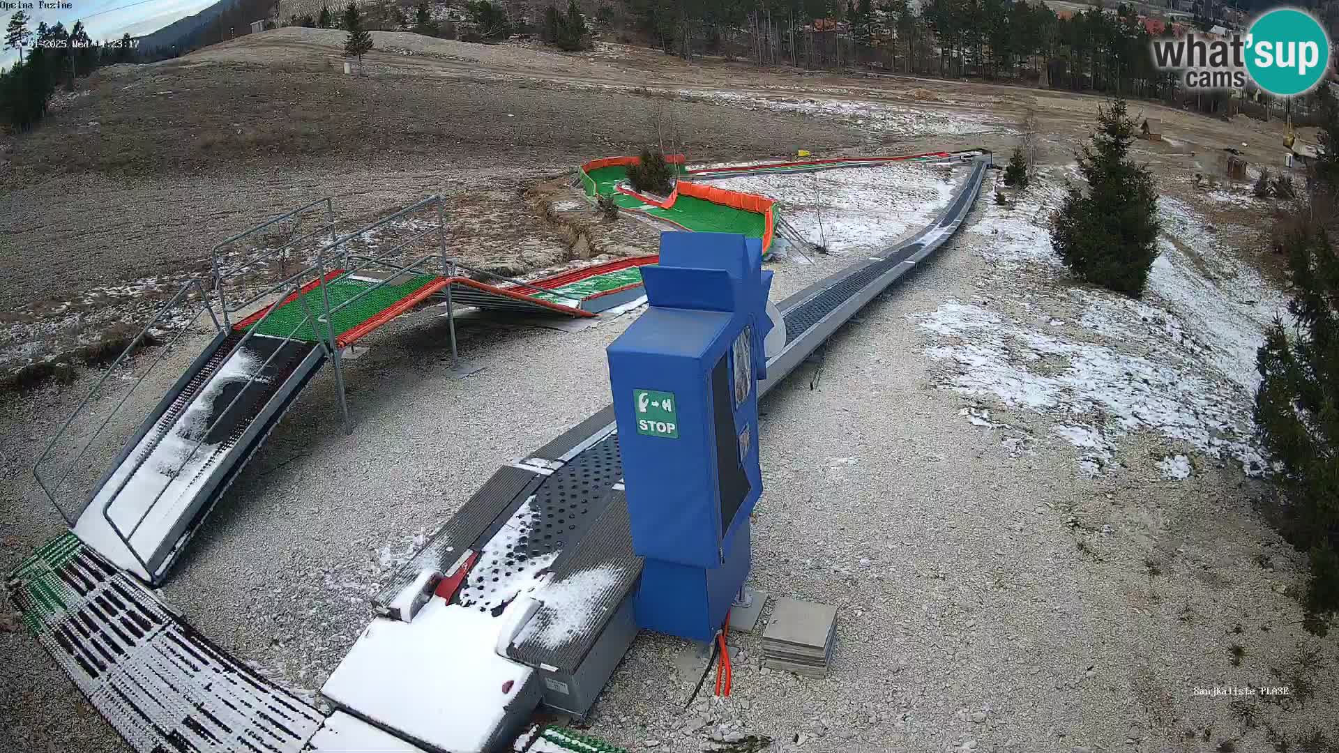 Live webcam Fužine toboggan run – Croatia