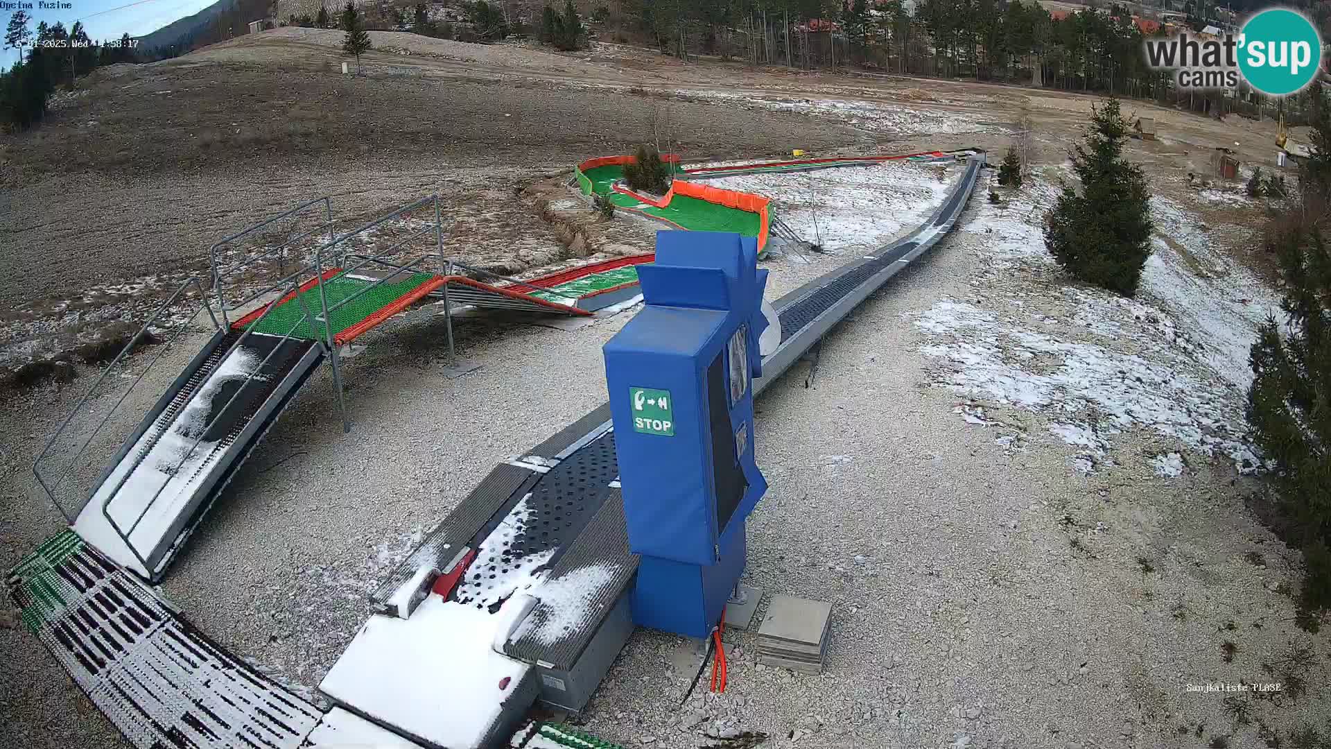 Live webcam Fužine toboggan run – Croatia