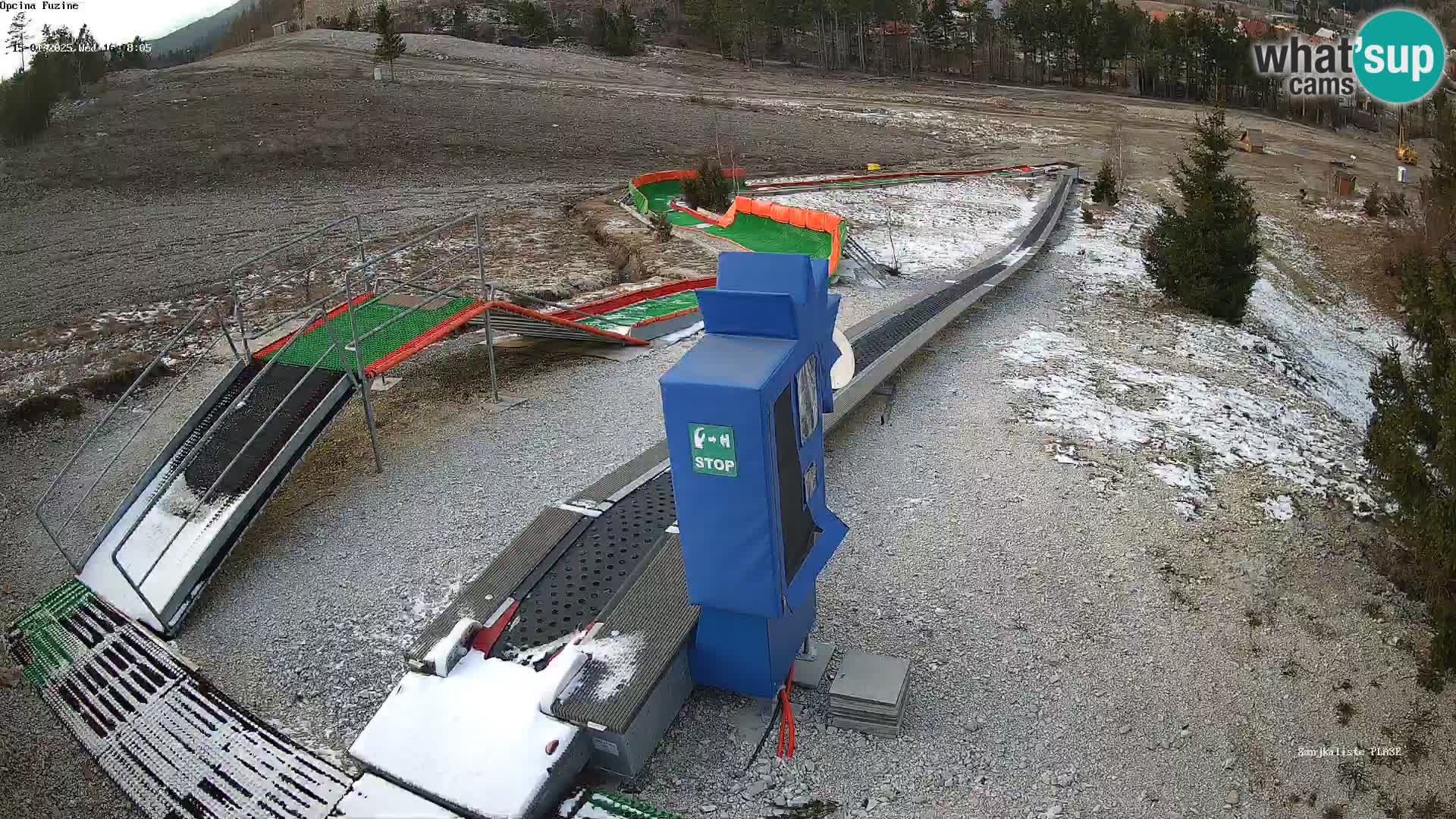 Live webcam Fužine toboggan run – Croatia