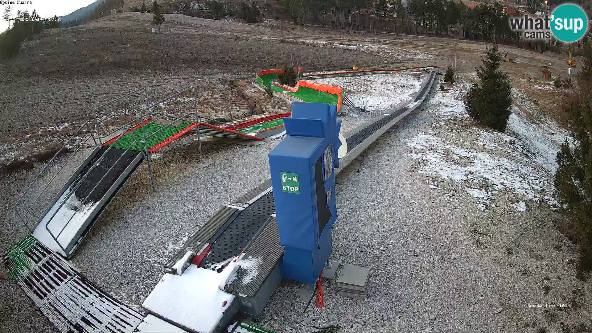 Live webcam Fužine toboggan run – Croatia