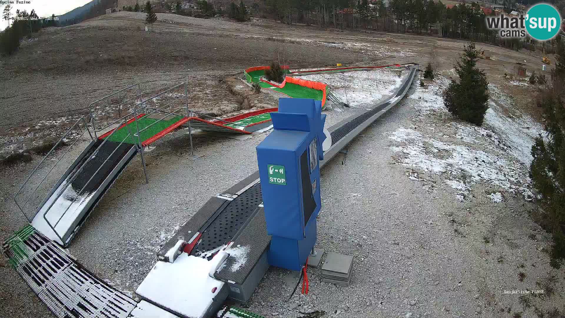 Live webcam Fužine toboggan run – Croatia