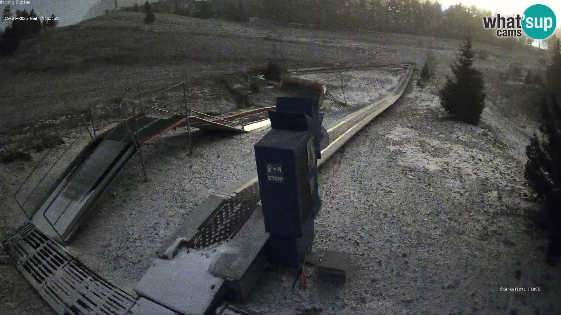 Live webcam Fužine toboggan run – Croatia