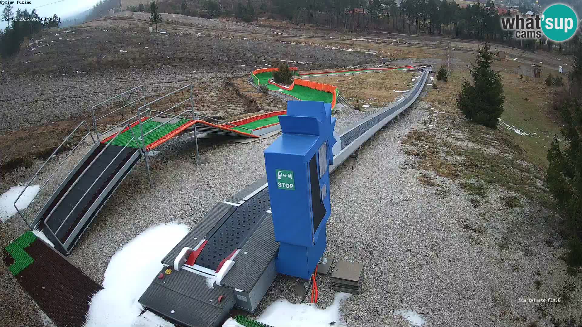 Live webcam Fužine toboggan run – Croatia