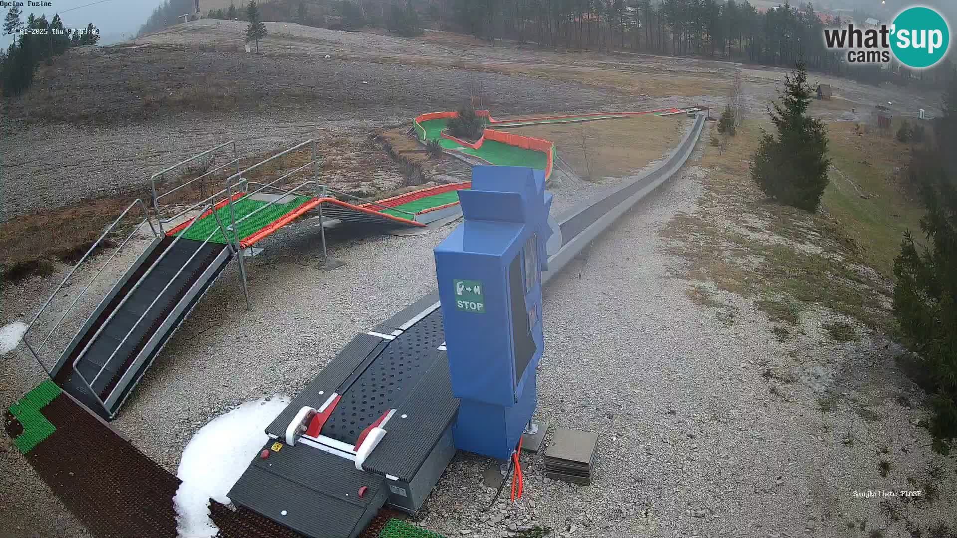 Webcam en direct Piste de luge de Fužine – Croatie