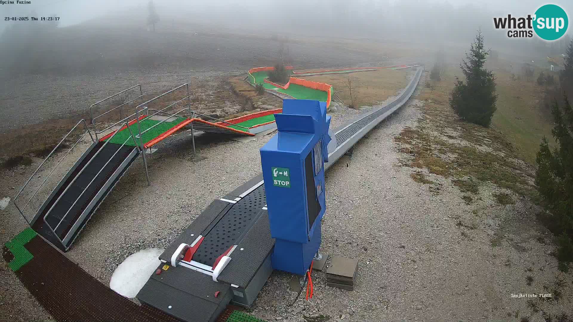 Live webcam Pista da slittino Fužine – Croazia