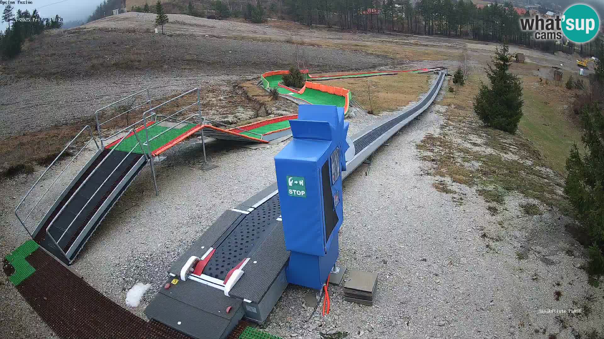 Live webcam Fužine toboggan run – Croatia