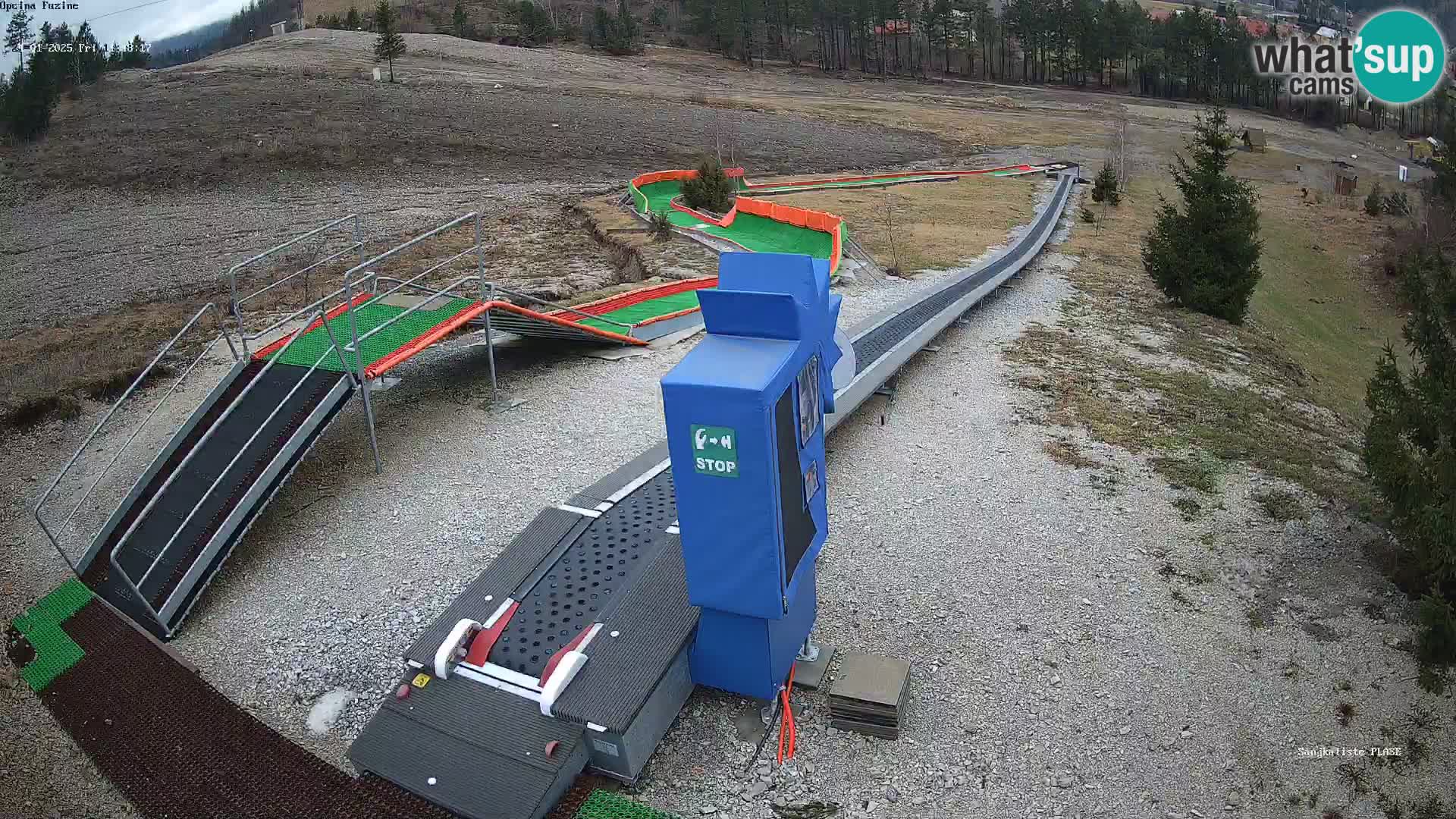 Live webcam Fužine toboggan run – Croatia