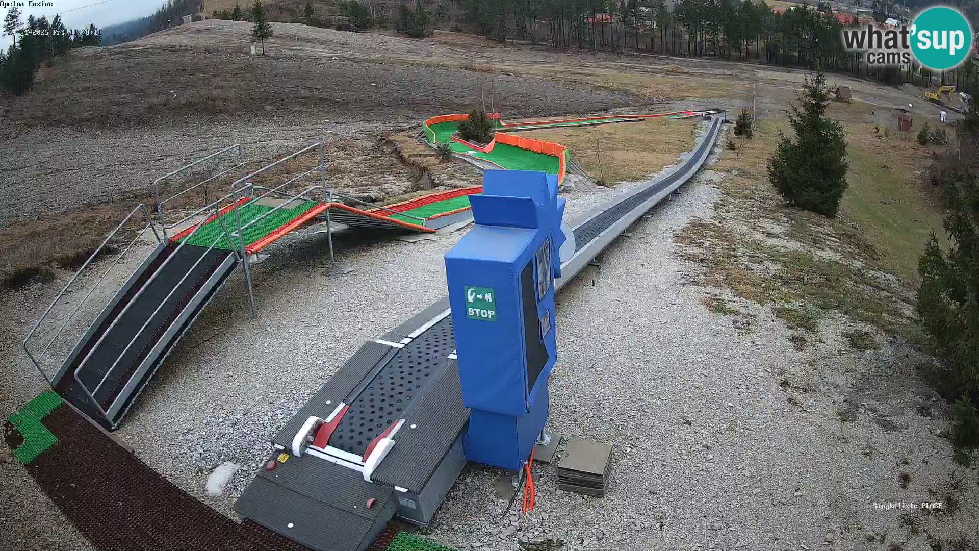 Live webcam Fužine toboggan run – Croatia