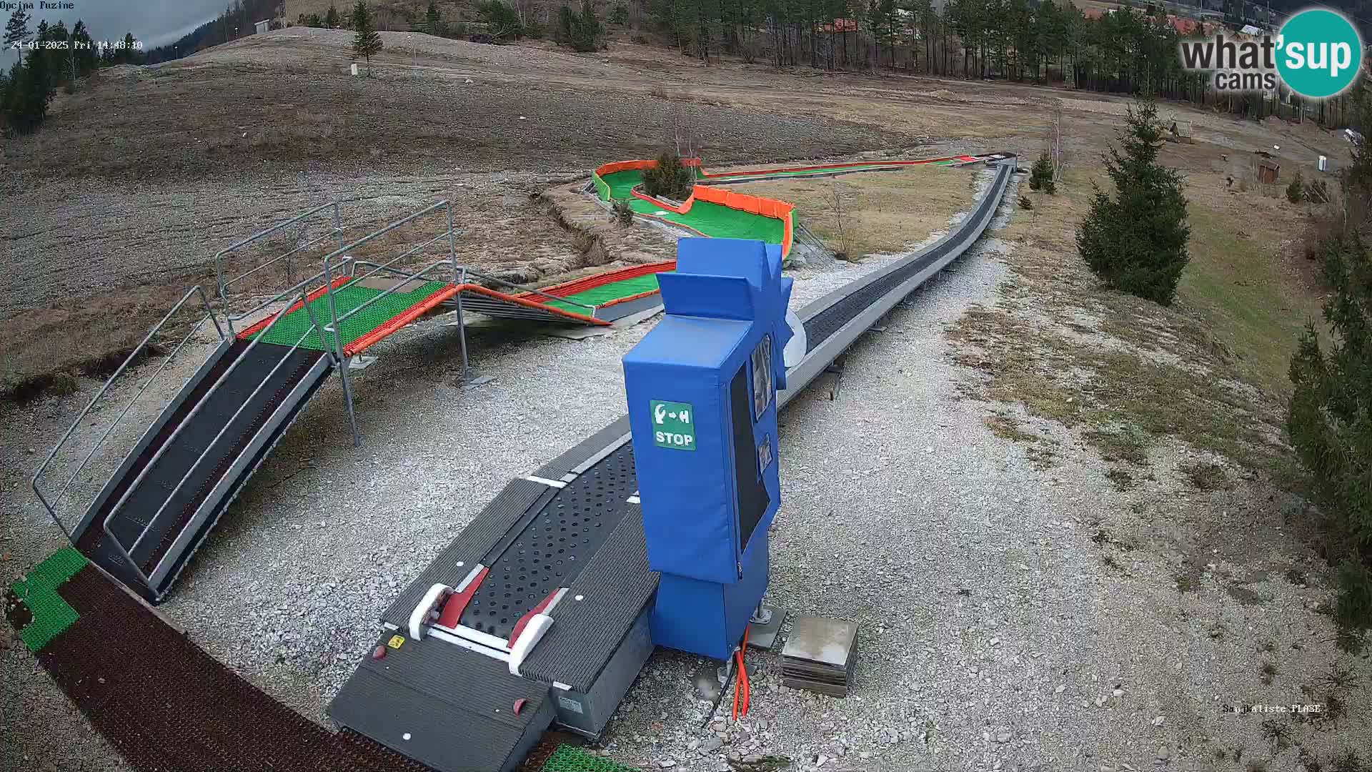 Live webcam Fužine toboggan run – Croatia