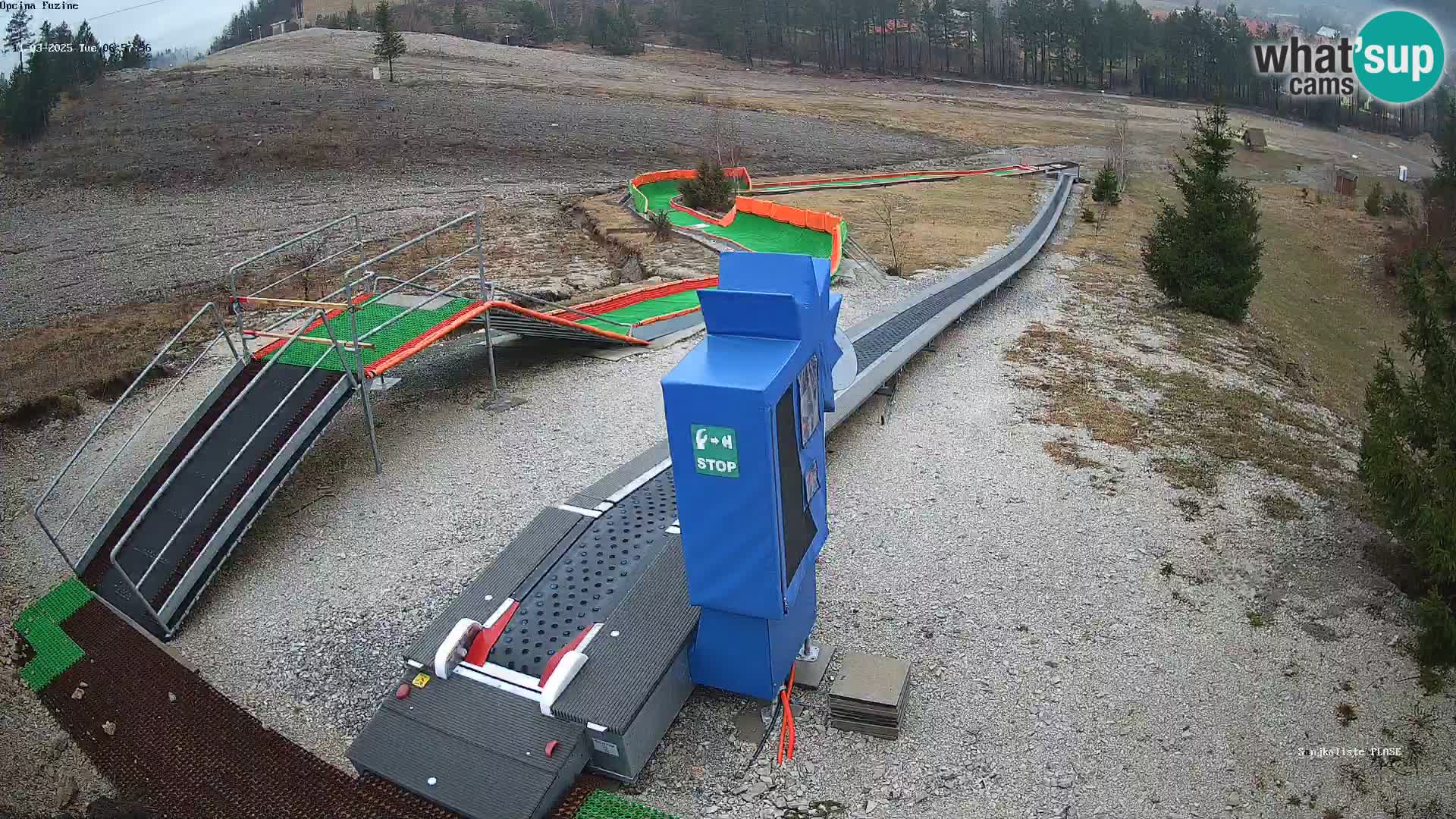 Webcam en direct Piste de luge de Fužine – Croatie