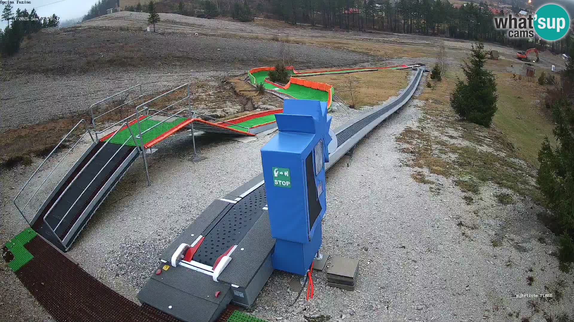 Live webcam Fužine toboggan run – Croatia