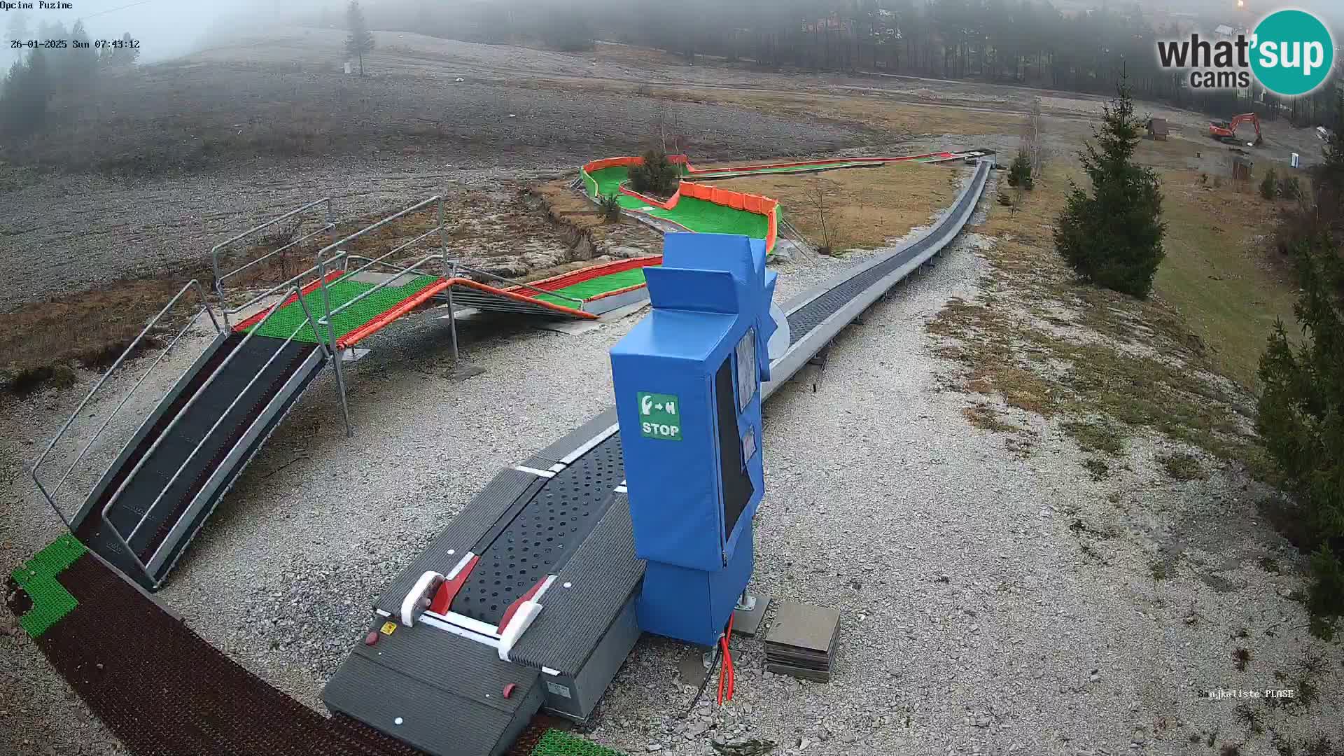 Live webcam Pista da slittino Fužine – Croazia