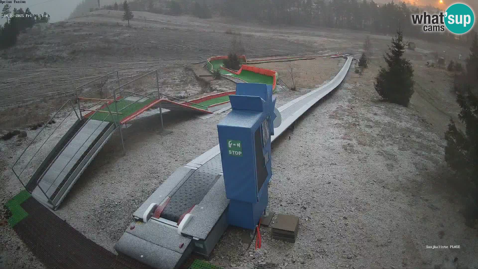 Webcam en direct Piste de luge de Fužine – Croatie