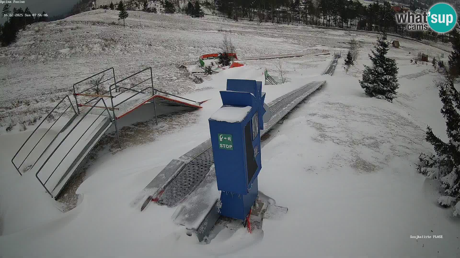 Webcam en direct Piste de luge de Fužine – Croatie