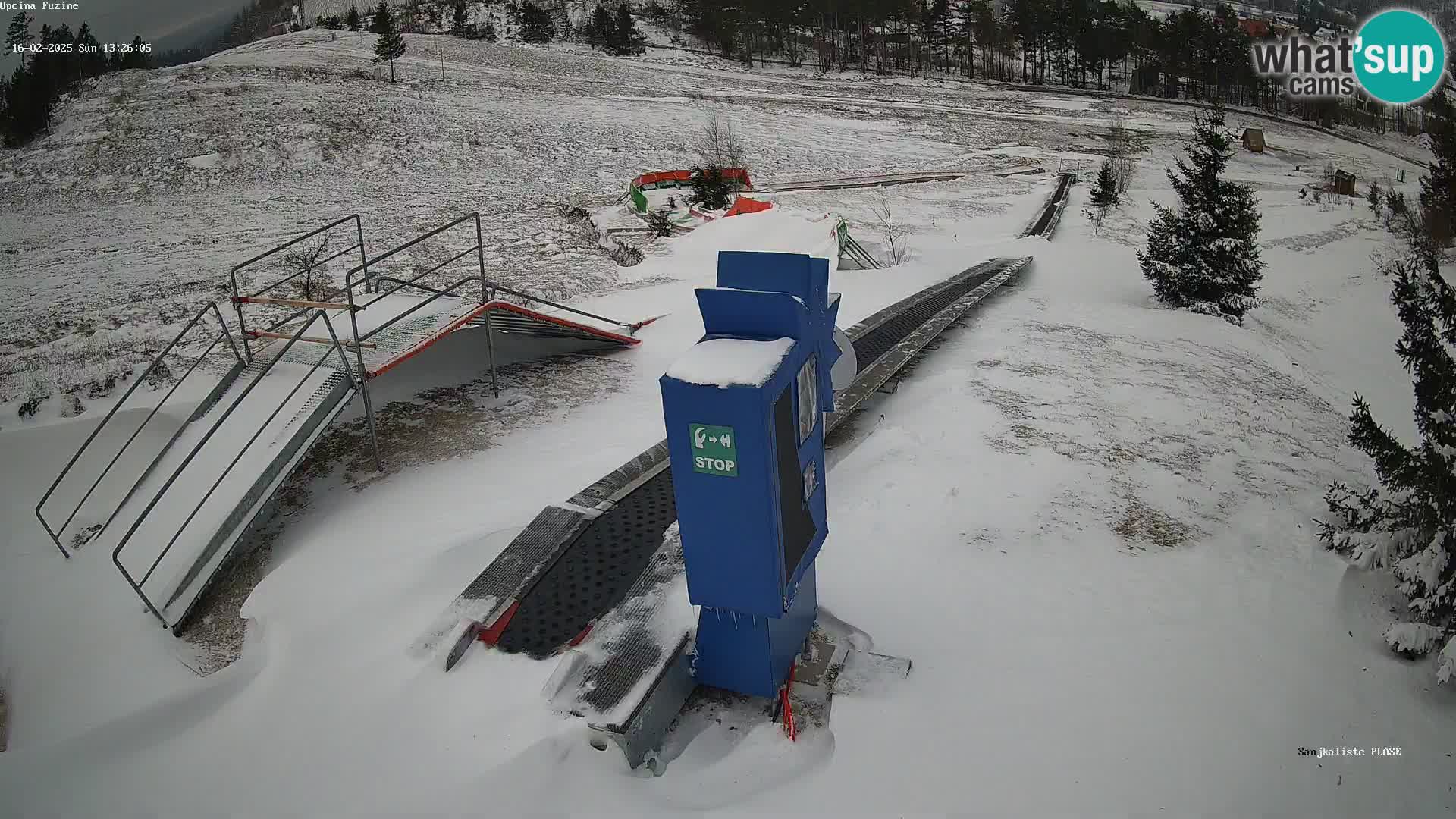 Live webcam Fužine toboggan run – Croatia