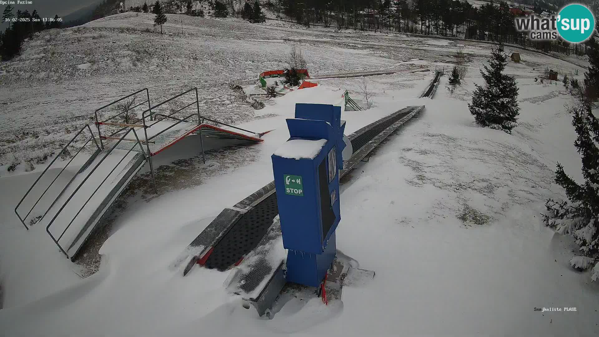 Webcam en direct Piste de luge de Fužine – Croatie