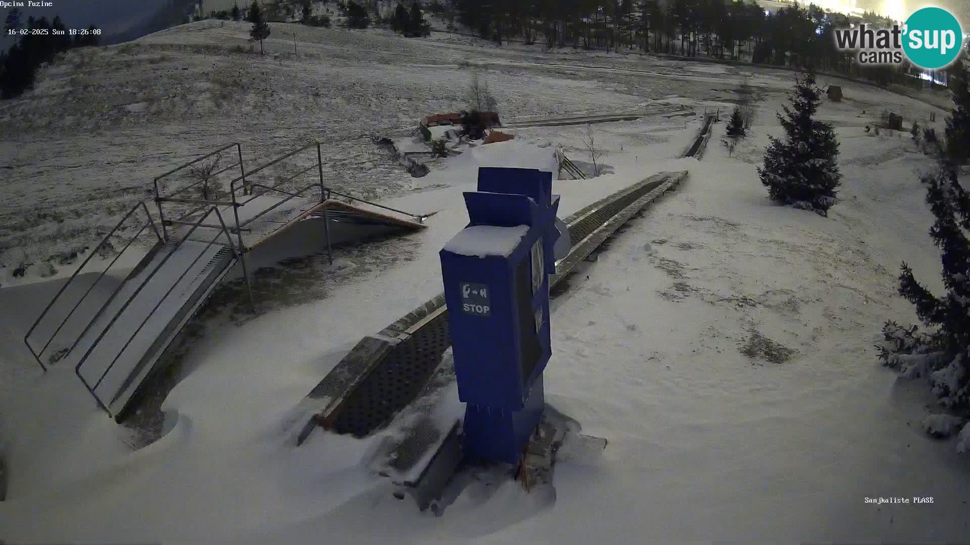 Webcam en direct Piste de luge de Fužine – Croatie