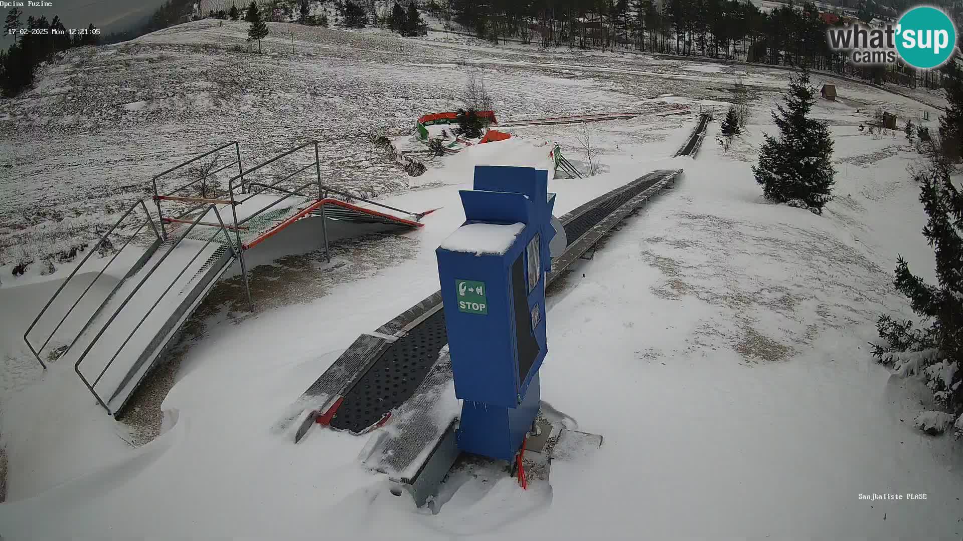 Webcam en direct Piste de luge de Fužine – Croatie