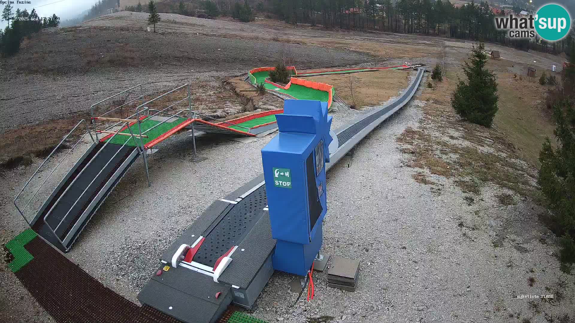 Live webcam Fužine toboggan run – Croatia