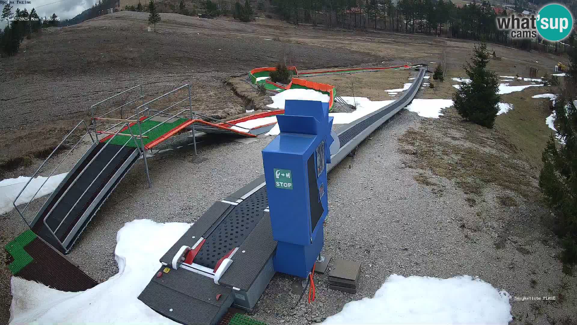 Live webcam Fužine toboggan run – Croatia