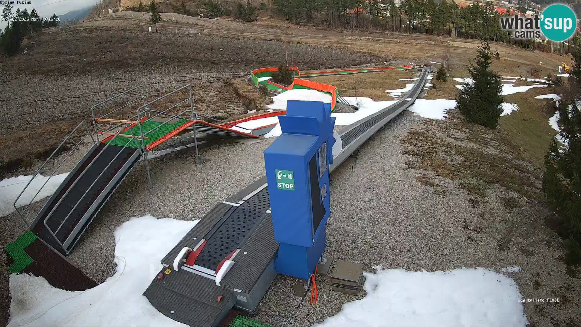 Webcam en direct Piste de luge de Fužine – Croatie