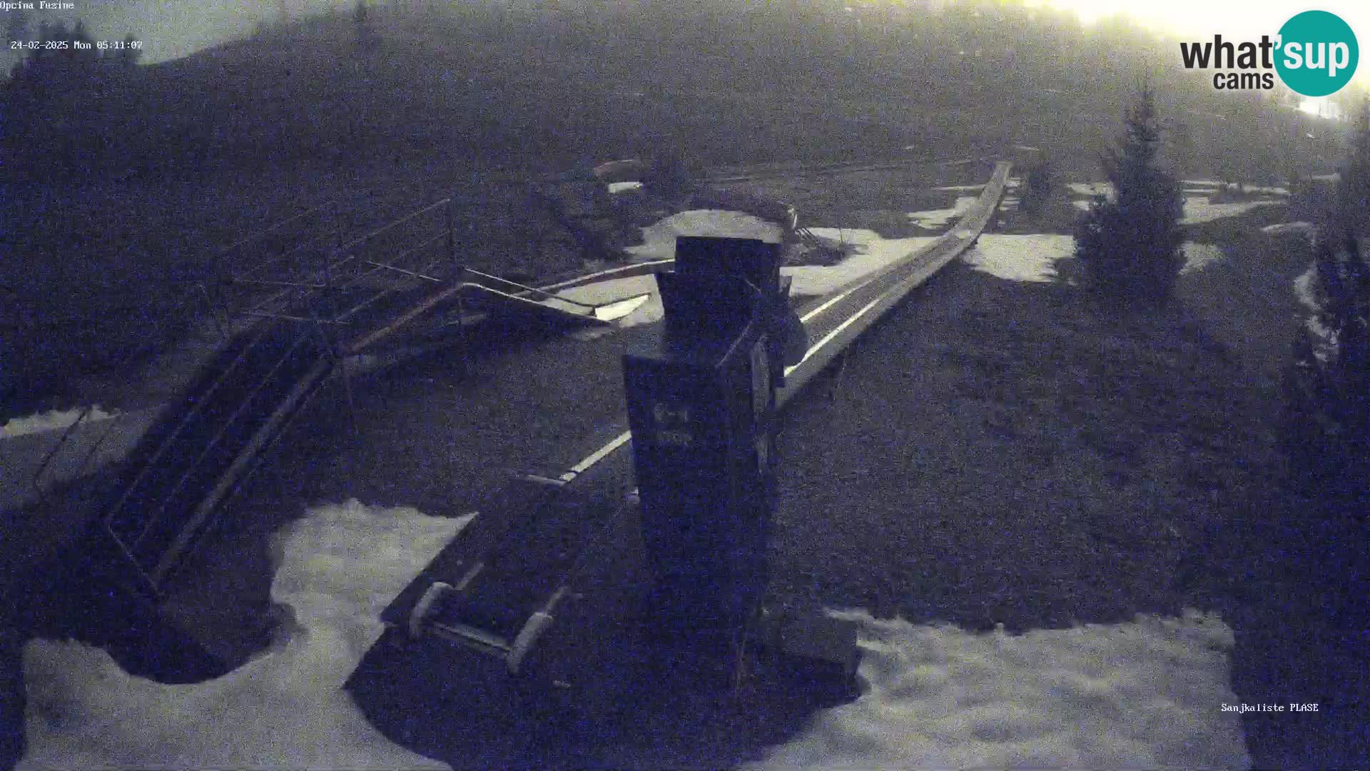 Live webcam Fužine toboggan run – Croatia