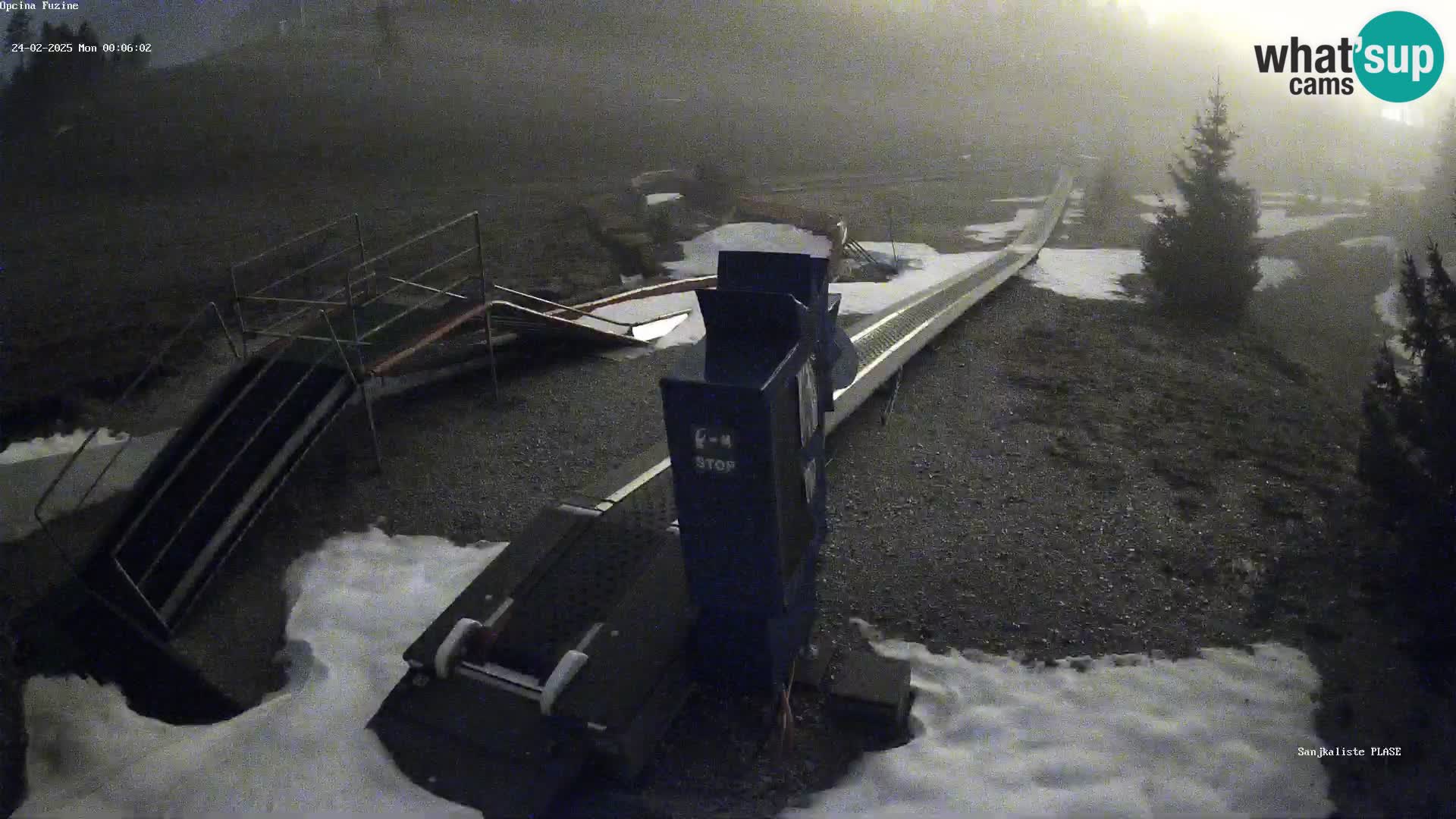 Webcam en direct Piste de luge de Fužine – Croatie