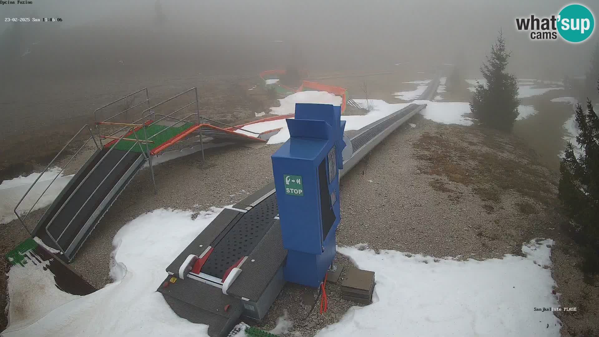 Webcam en direct Piste de luge de Fužine – Croatie