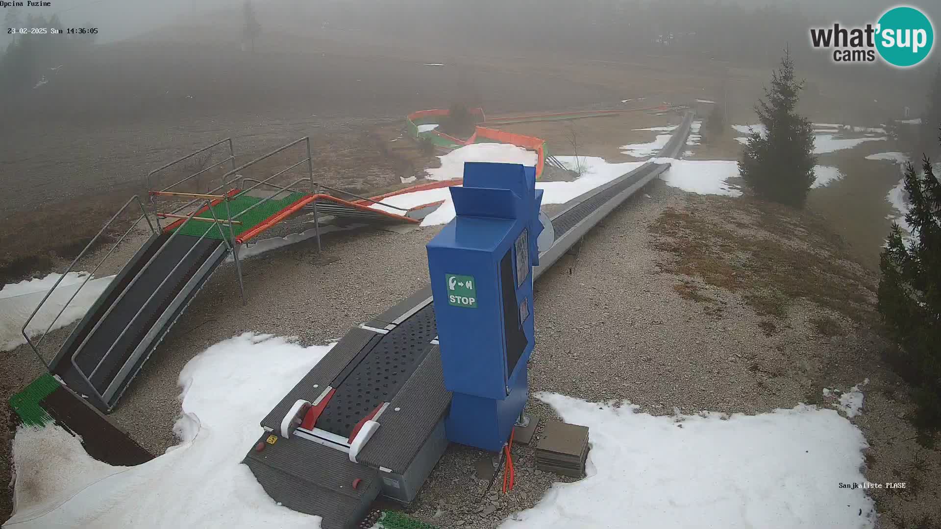 Webcam en direct Piste de luge de Fužine – Croatie