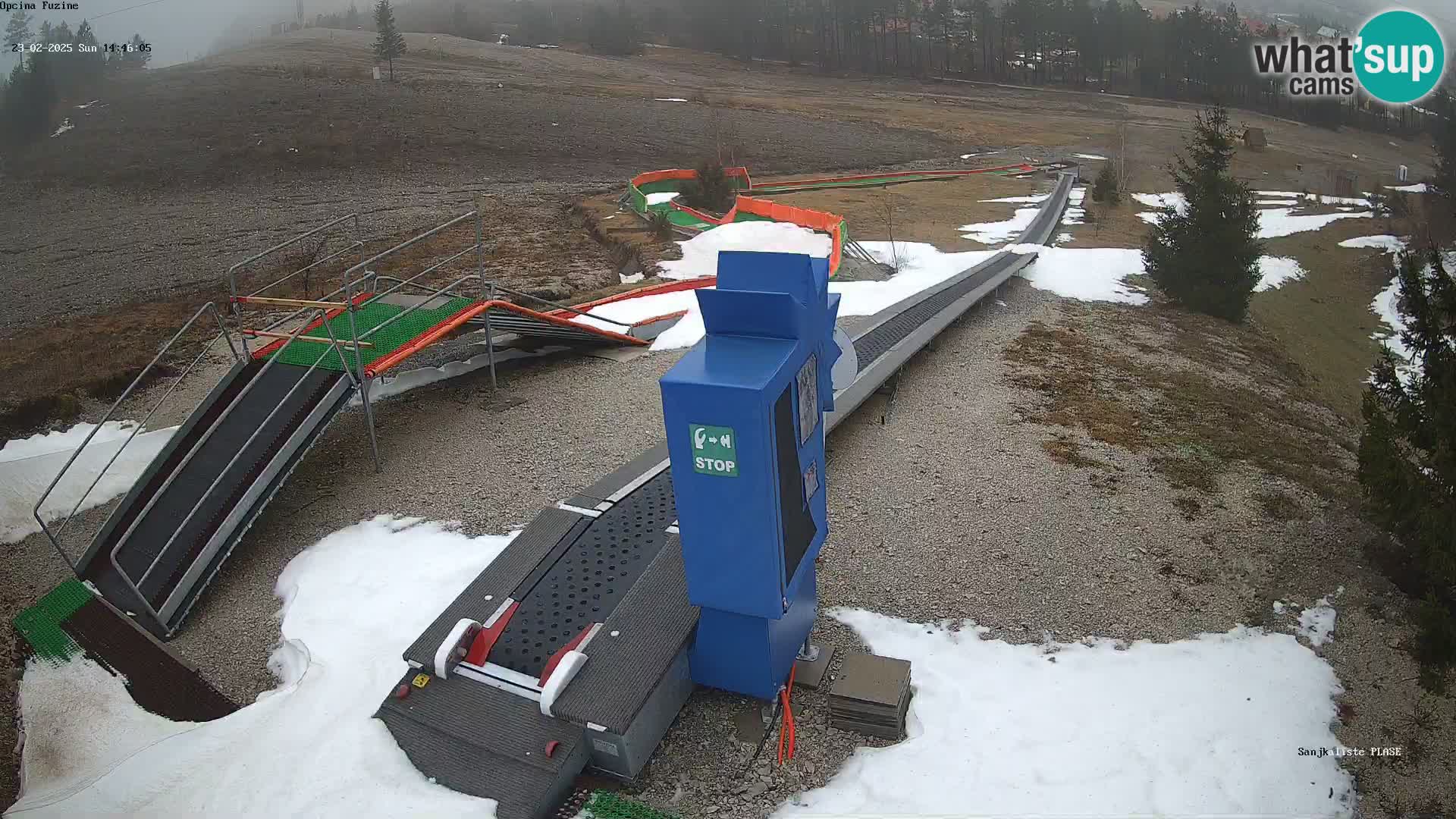 Webcam en direct Piste de luge de Fužine – Croatie