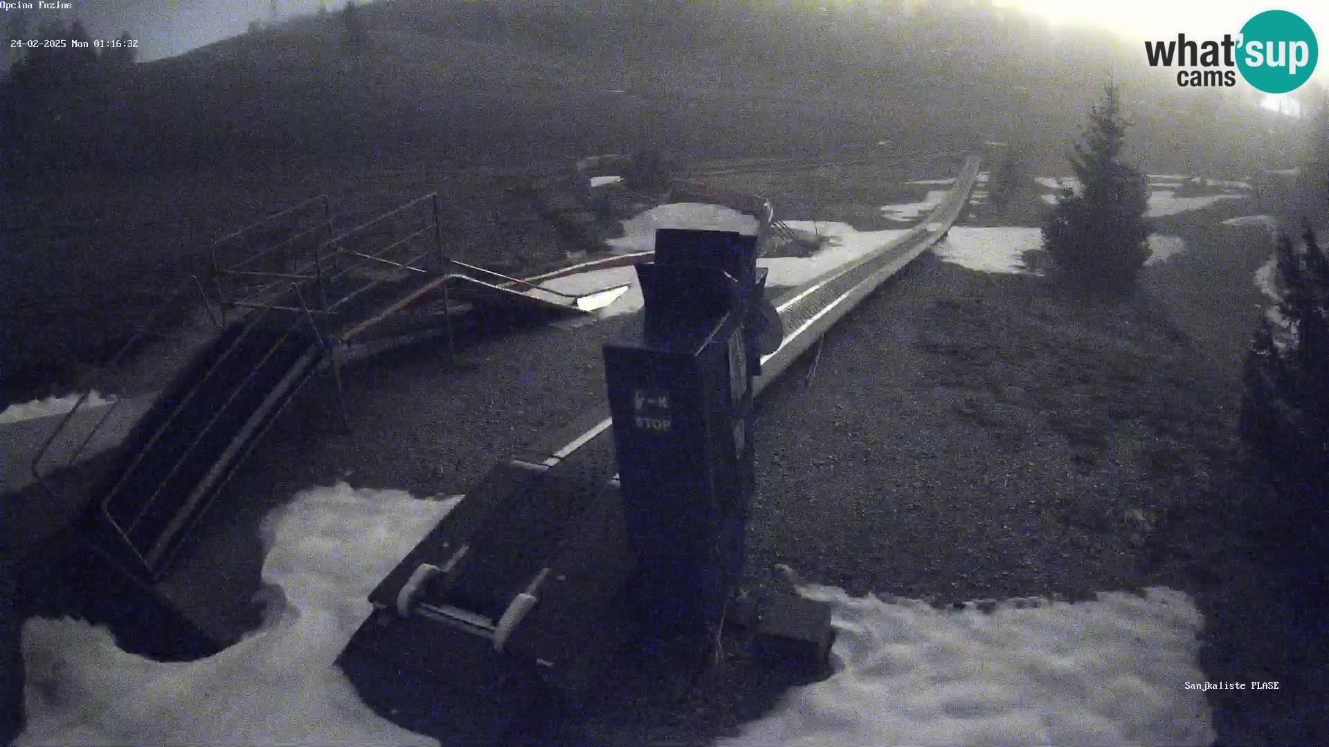 Live webcam Fužine toboggan run – Croatia