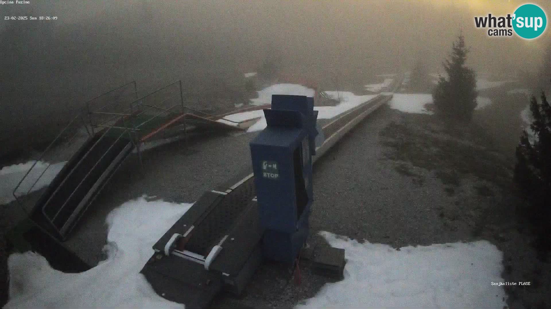 Webcam en direct Piste de luge de Fužine – Croatie