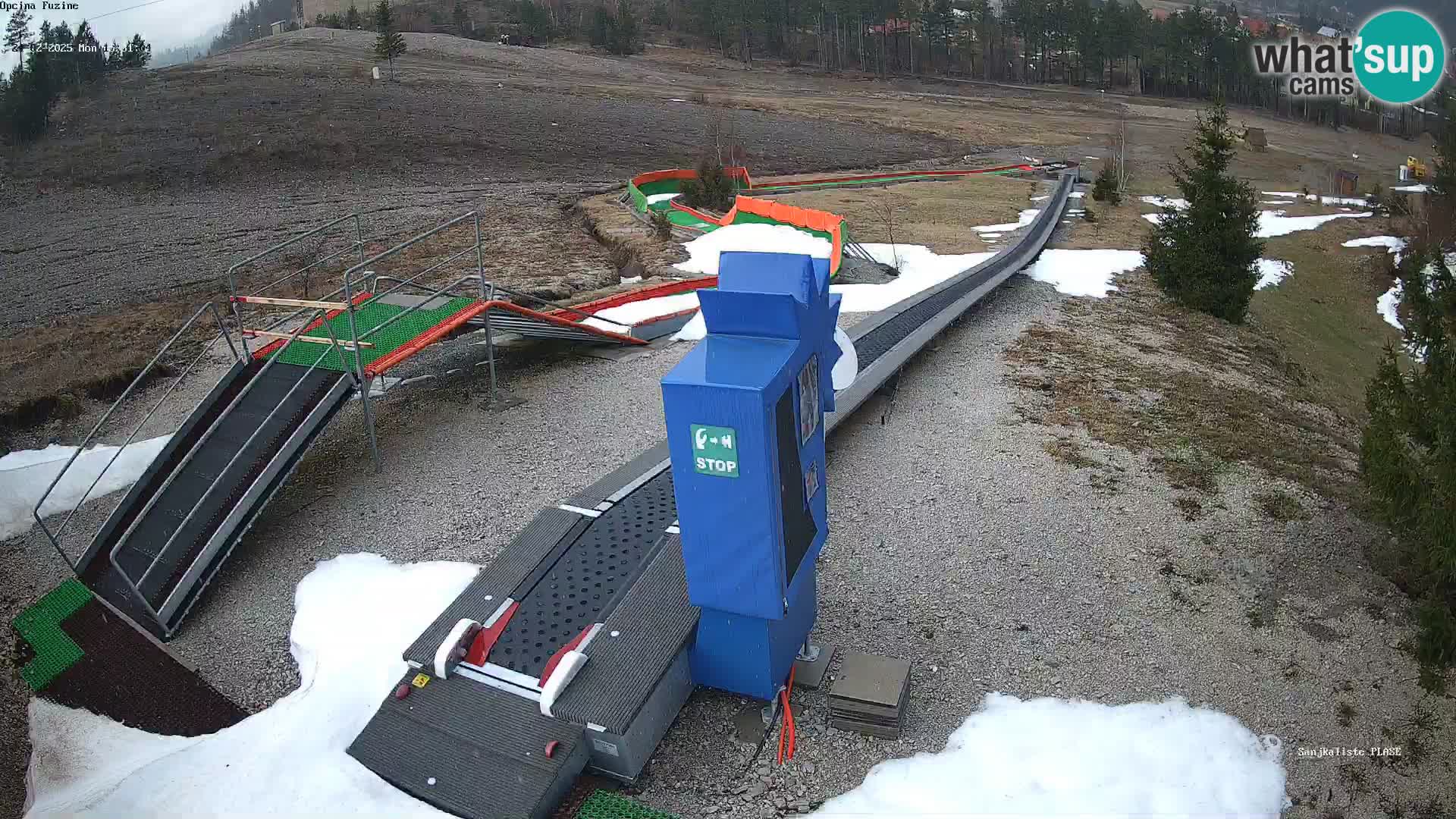 Webcam en direct Piste de luge de Fužine – Croatie