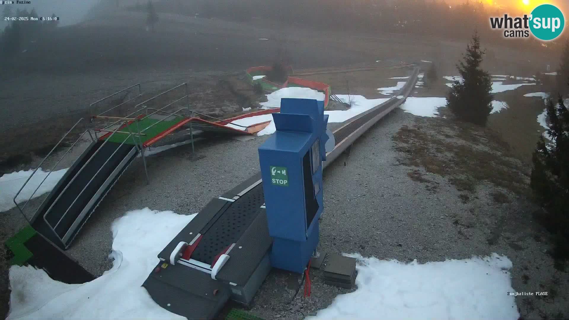 Webcam en direct Piste de luge de Fužine – Croatie